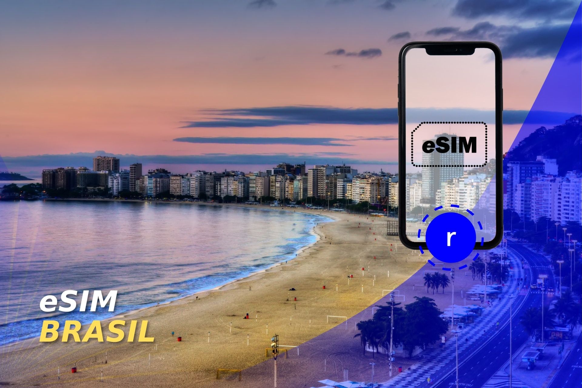 Tarjeta SIM de viaje prepago de Brasil 12 GB 30 días