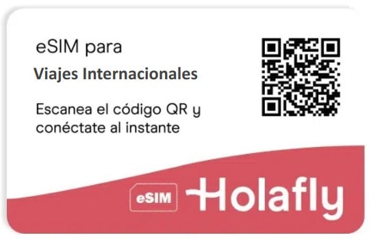 Chip digital o SIM virtual prepago Holafly