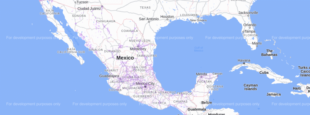 Cobertura 4G del operador Red Blakk en México