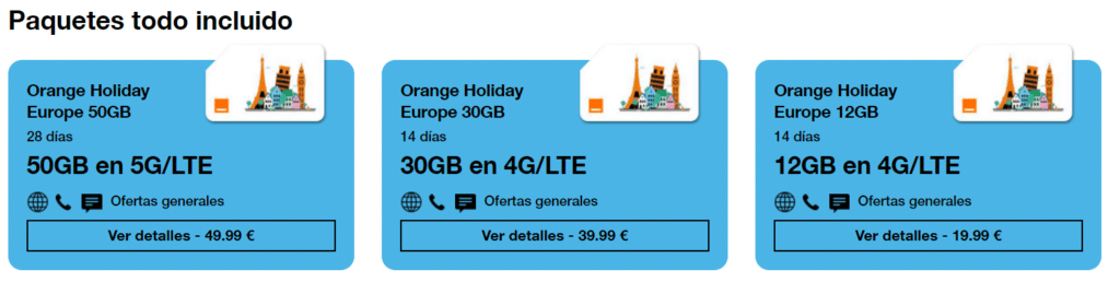 Conoce las tarifas de Orange Travel para turistas
