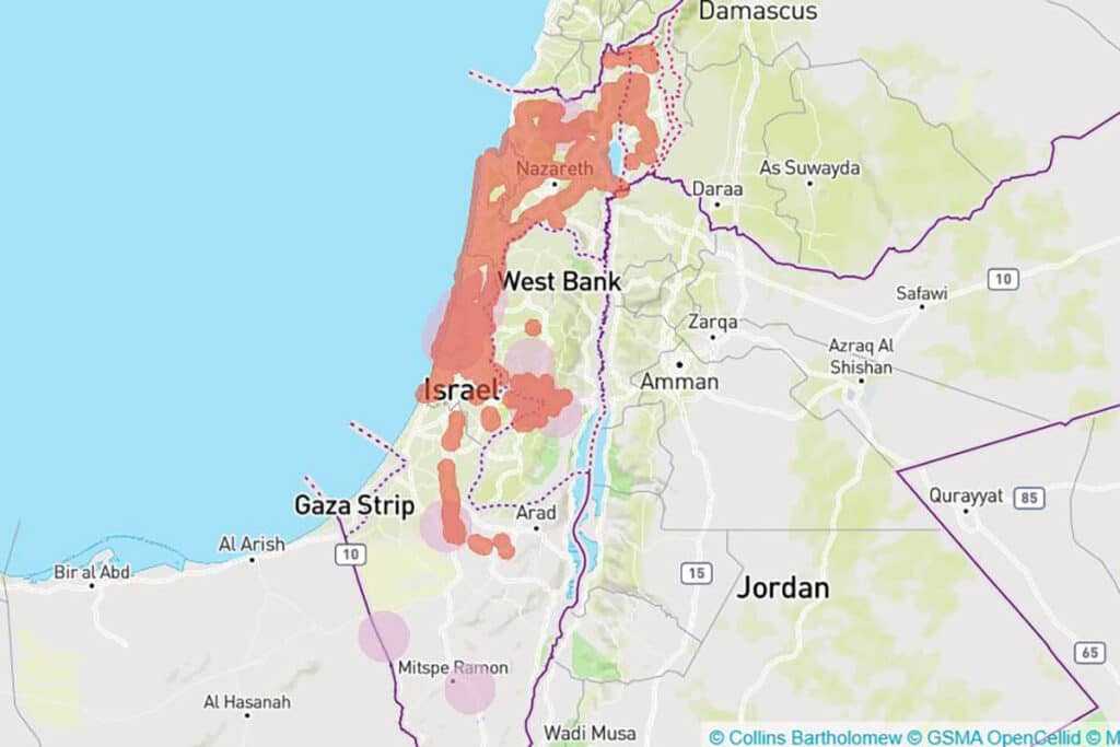 Golan Telecom esim イスラエル スマートフォン データ通信 holafly モバイルデータ通信 カバー 範囲