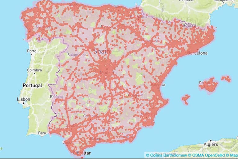 esim スペイン Vodafone スマートフォン データ通信- モバイルデータ通信 カバー 範囲 地図 holafly