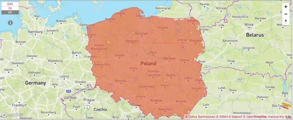 Orange esim ポーランド スマートフォン データ通信 holafly モバイルデータ通信 カバー 範囲