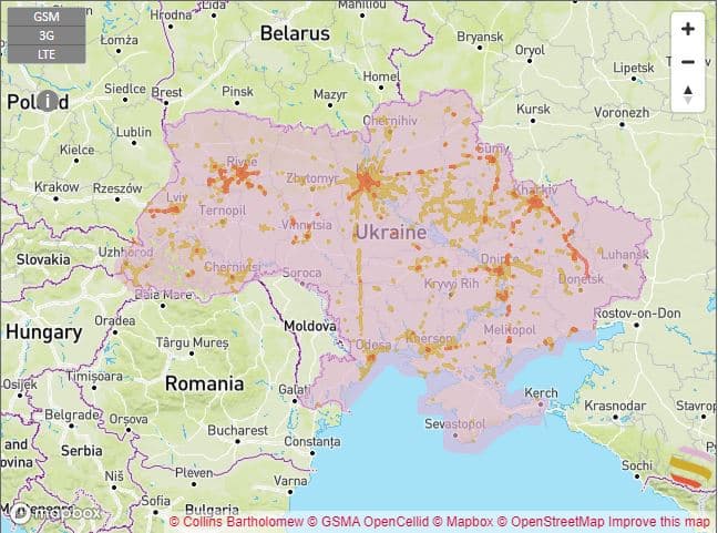 ウクライナ eSIM スマートフォン データ通信 holafly Vodafone