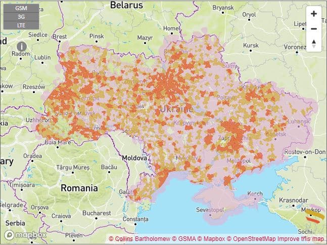 ウクライナ eSIM スマートフォン データ通信 holafly Lifecell